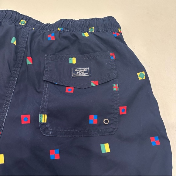 Abercrombie & Fitch Nautical Swim Trunks Sz Sml - Picture 6 of 6